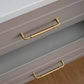 Round Bar Brass Cabinet Handles and Knobs for Wardrobes