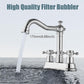 European Antique Two-hand Wheel 3 Hole Bathroom Faucet