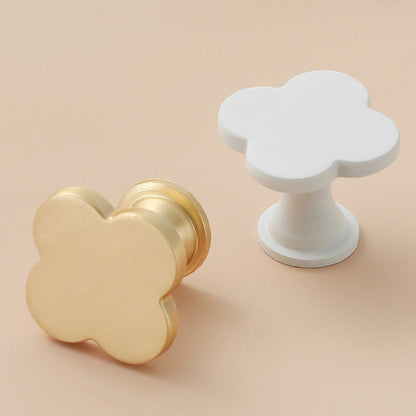Four-Leaf Clover Cabinet Knobs in Seven Colors