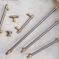Two-Tone Brass Cabinet Pulls and Knobs