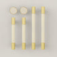 Colorful Leather and Brass Cabinet Pulls and Knobs
