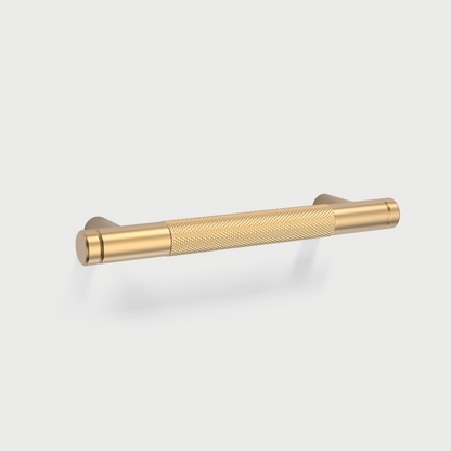 Modern Gold Knurled T-Bar Cabinet Handles and Knobs
