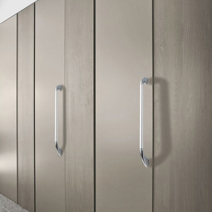 Round Bar Cabinet Pulls with Curved Tapered Feet