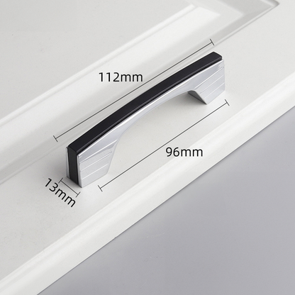 Two-Tone Flat Bar Cabinet Pulls with Flared Ends