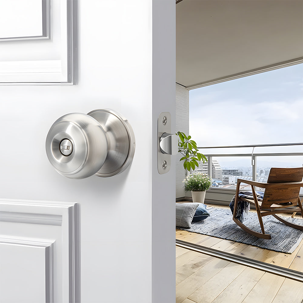 Keyless Interior Privacy Door Knobs for Bedroom and Bathroom Doors