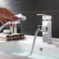 Silver Pull-Out Single Hole Bathroom Faucet