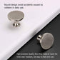 Brushed Nickel Round Solid Cabinet Knobs