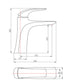 One-Hole Single Handle Brass Bathroom Sink Faucet