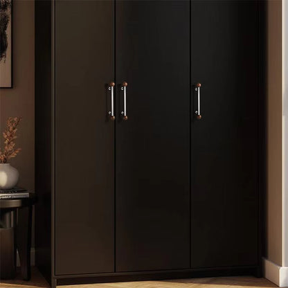 Chrome-Plated Brass and Walnut Cabinet Pulls and Knobs