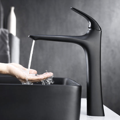 Single Handle One-Hole Vessel Bathroom Sink Faucet