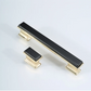 Two-Tone Black and Gold Cabinet Pulls and Knobs for Wardrobes