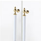 Fluted Zinc Alloy Cabinet Pulls in Shiny Finishes