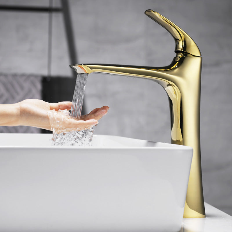 Revona Modern Tall Vessel Sink Bathroom Sink Faucet with Single Handle