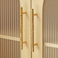 Hammered Round Brass Cabinet Pulls in Gold