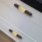 Gold / Black Half Moon Cabinet Pulls and Drawer Handles