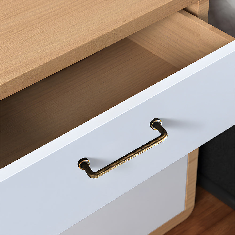 Vintage Slim Curved Cabinet Pulls and Knobs for Dressers