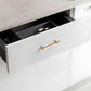 Wood and Brass Round Bar Cabinet Handles and Drawer Pulls