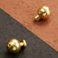 Hammered Gold Brass Cabinet Knobs, Single Hole