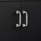 Threaded Ribbed Cabinet Handles and Pulls for Wardrobes