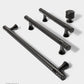Shiny Modern Zinc Alloy Titanium Gold Black Door Pulls