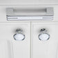 Two-Tone Chrome Cabinet Pulls with Knob Option