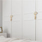 Paired Half Moon Cabinet Pulls with Bar Handles