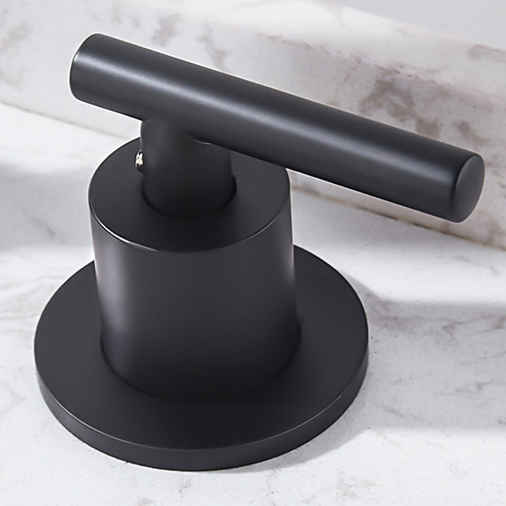 Tivora Minimalist Gooseneck Two-Handle 3-Hole Widespread Bathroom Sink Faucet
