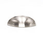 Matte Black Cup Drawer Pulls, 3 Inch Hole Center