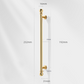French Gold Ball-End Cabinet Pulls and Knobs for Kitchens