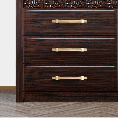 Square T-Bar Wooden Walnut Kitchen Cabinet Pulls