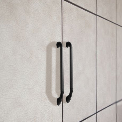 Round Bar Cabinet Pulls with Curved Tapered Feet