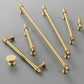 Brass Round Bar Cabinet Pulls, Drawer Handles, and Matching Knobs