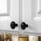 Zinc Alloy Round Bar Cabinet Pulls with Matching Knobs