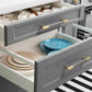 Modern Gold Knurled T-Bar Cabinet Handles and Knobs