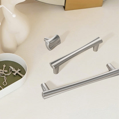Modern Beveled Cabinet Handles and Knobs, Zinc Alloy