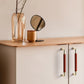 Leather Wrapped Brass Cabinet Pulls and Knobs
