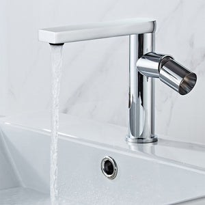 Single Lever 360° Swivel Spout Bathroom Sink Faucets