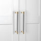 Two-Tone Ribbed Aluminum Alloy Cabinet and Drawer Pulls