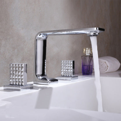 3 Holes Ultra-thin Stylish Bathroom Faucets
