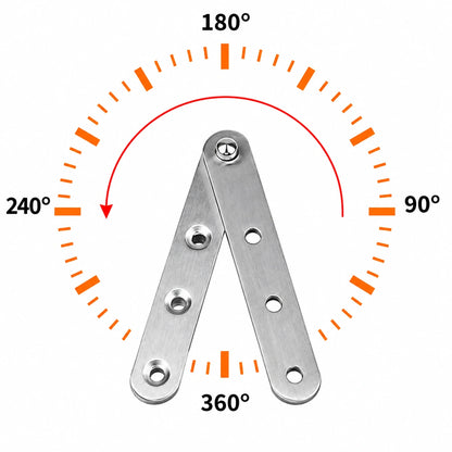Stainless Steel 360° Pivot Door Hinges, Top and Bottom Mount