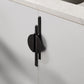 Half Moon Cabinet Pulls, Zinc Alloy Drawer Handles with Extended Bar