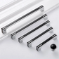 Two-Tone Chrome Cabinet Pulls with Knob Option