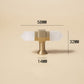 Faceted Crystal Cabinet Pulls and Knobs, Brass / Copper Finish