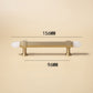 Faceted Crystal Cabinet Pulls and Knobs, Brass / Copper Finish