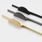 Half Moon Cabinet Pulls, Zinc Alloy Drawer Handles with Extended Bar