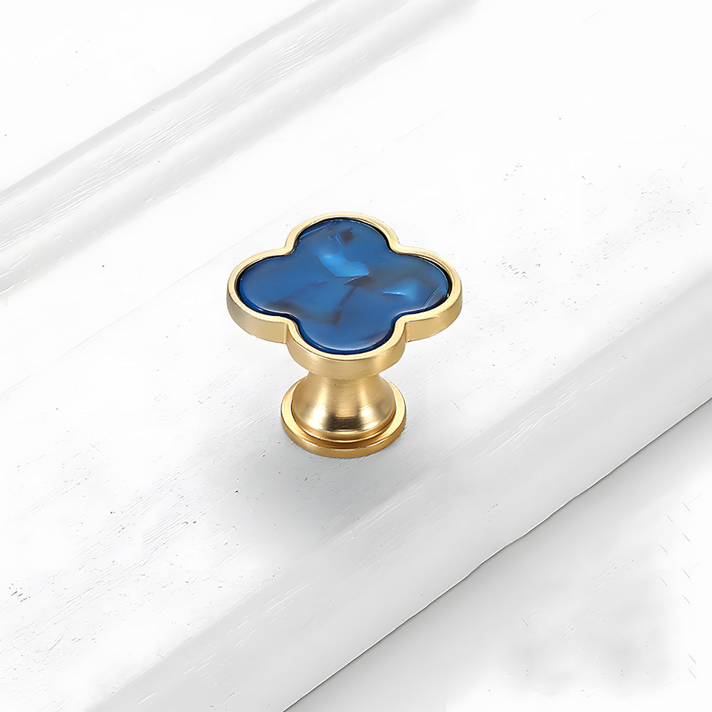 Colored Inset Cabinet Knobs for Wardrobes and Drawers