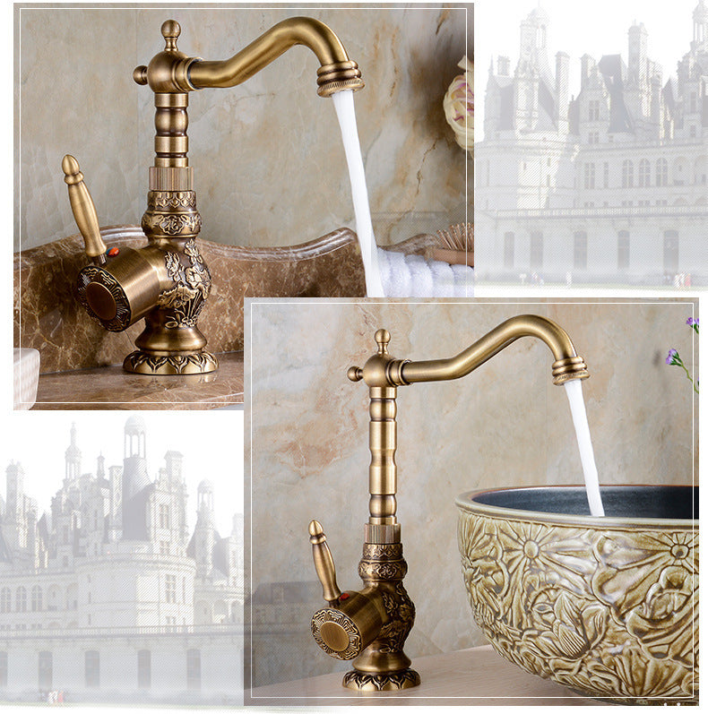 A vintage look for the sink area
