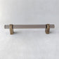 Acrylic Round Bar Drawer Pulls and Cabinet Handles with Brass