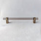 Acrylic Round Bar Drawer Pulls and Cabinet Handles with Brass
