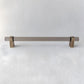 Acrylic Round Bar Drawer Pulls and Cabinet Handles with Brass